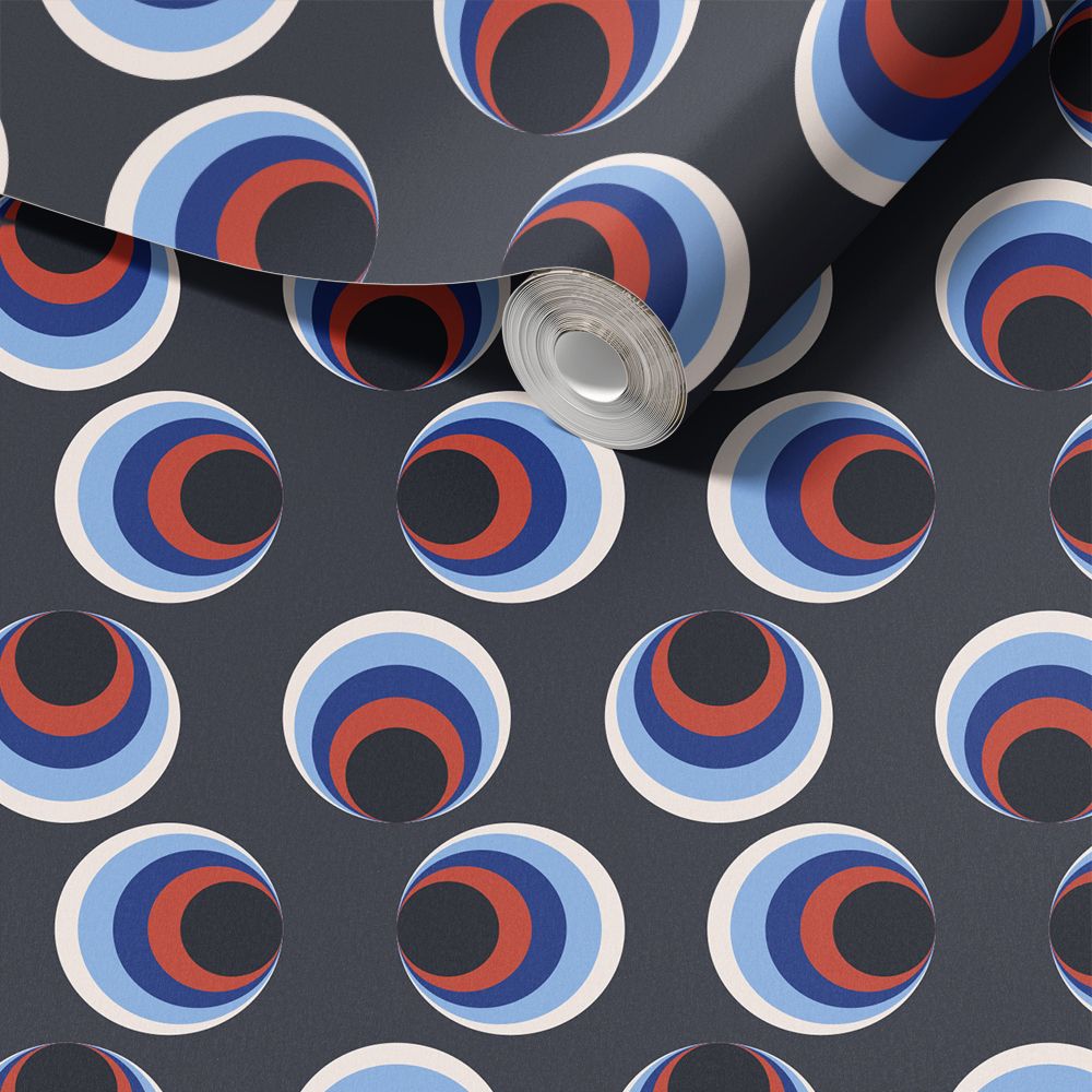 Contact Paper - Abstract Circles / Peel and Stick