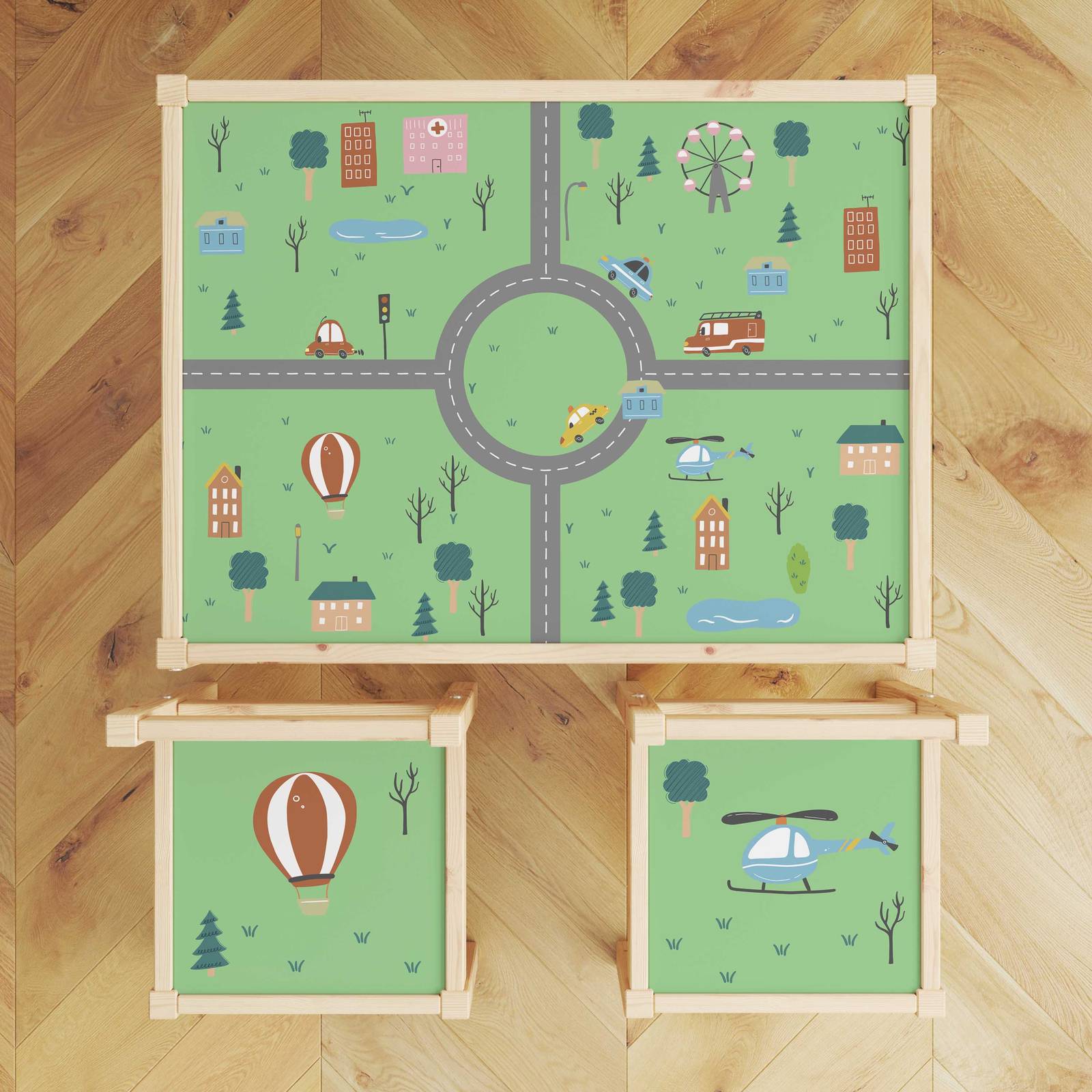 Self-Adhesive Sticker – Lätt Set Top Decal / Kid's Furniture Set