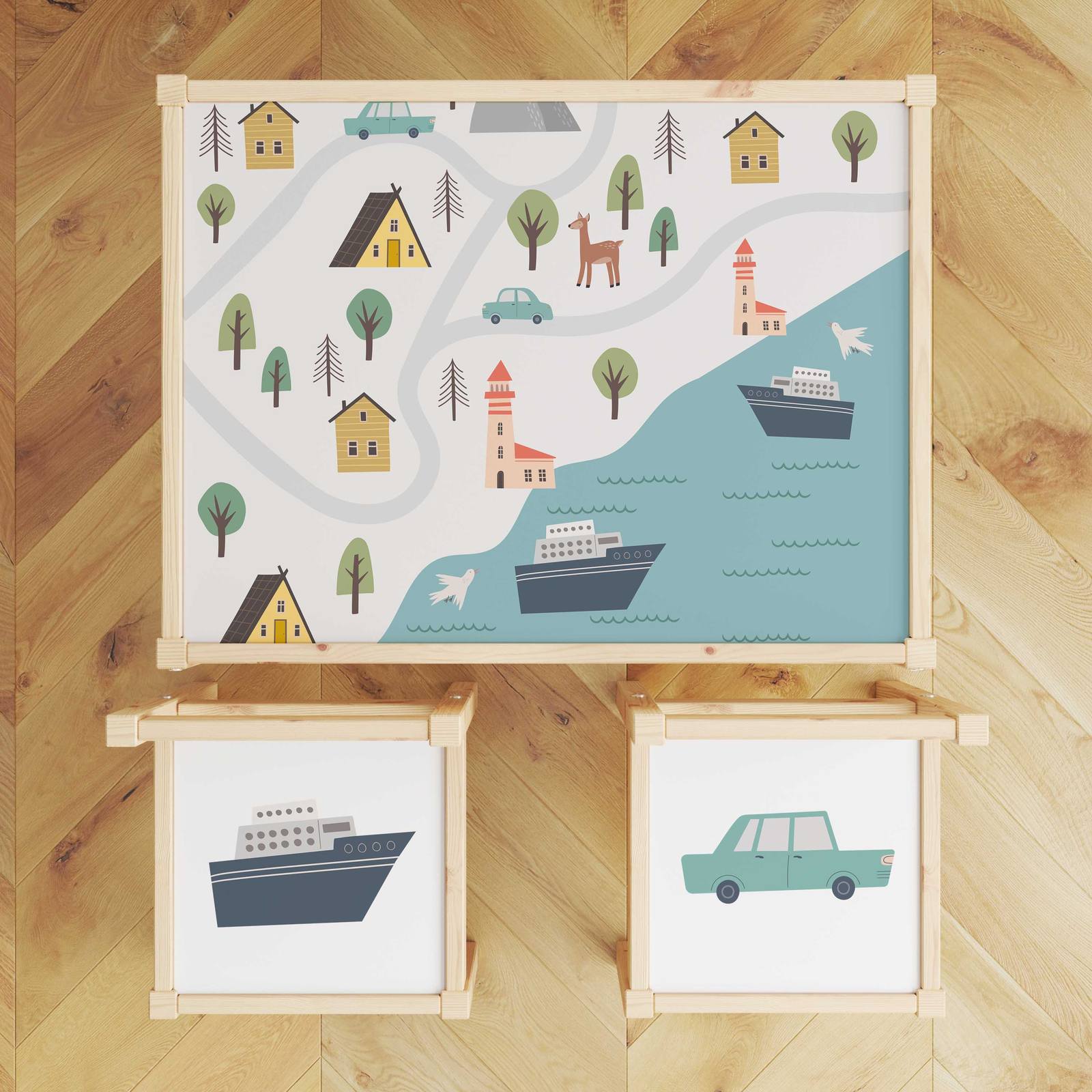 Self-Adhesive Sticker – Lätt Set Top Decal / Scenic Table Decor