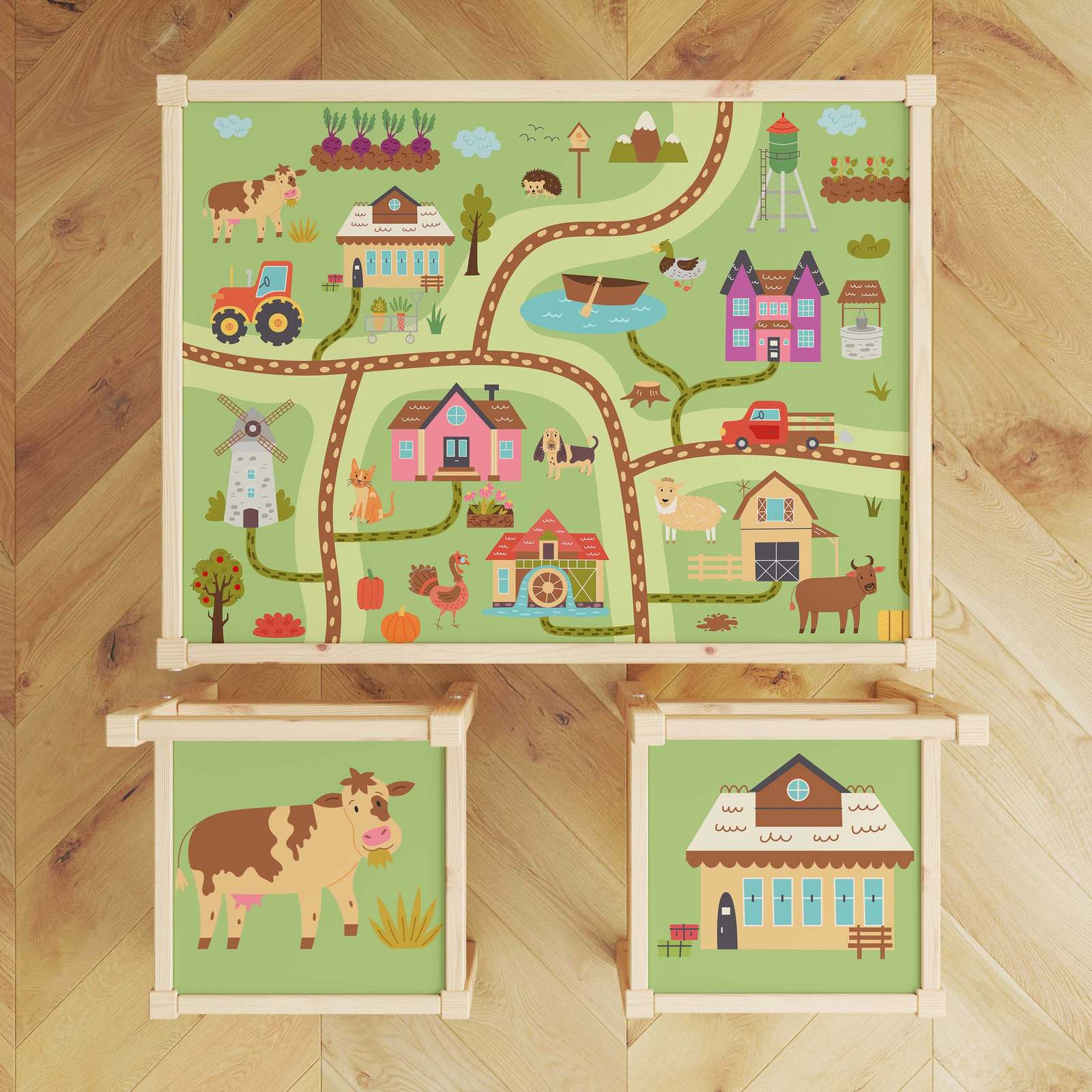 Self-Adhesive Sticker – Lätt Set Top Decal / Farm Table Cover