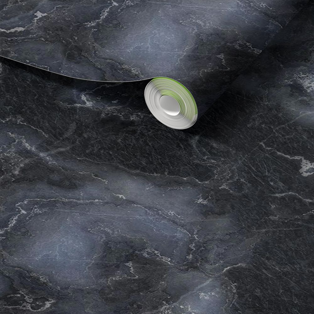 Contact Paper - Black Marble Effect / Peel and Stick