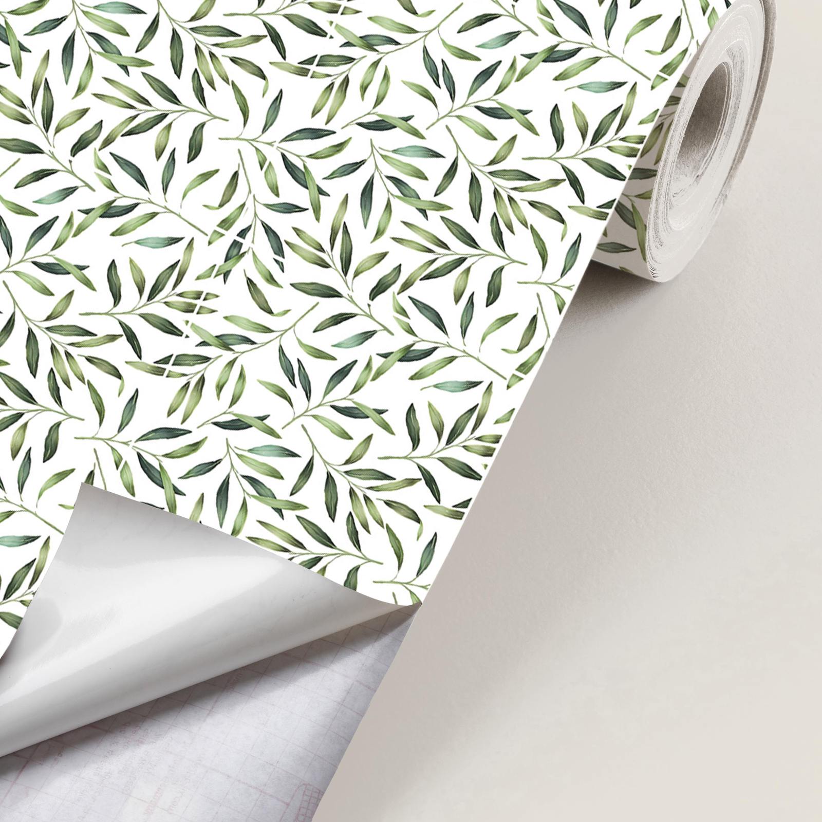 Contact Paper - Leafy Pattern / Peel and Stick