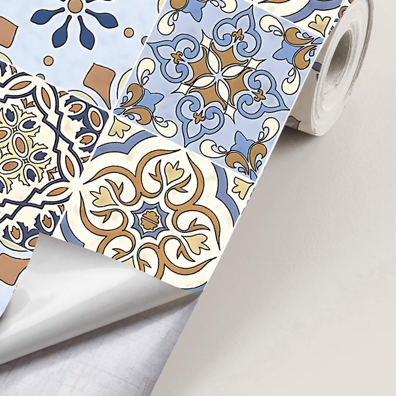 Contact Paper - Vintage Tiles / Peel and Stick