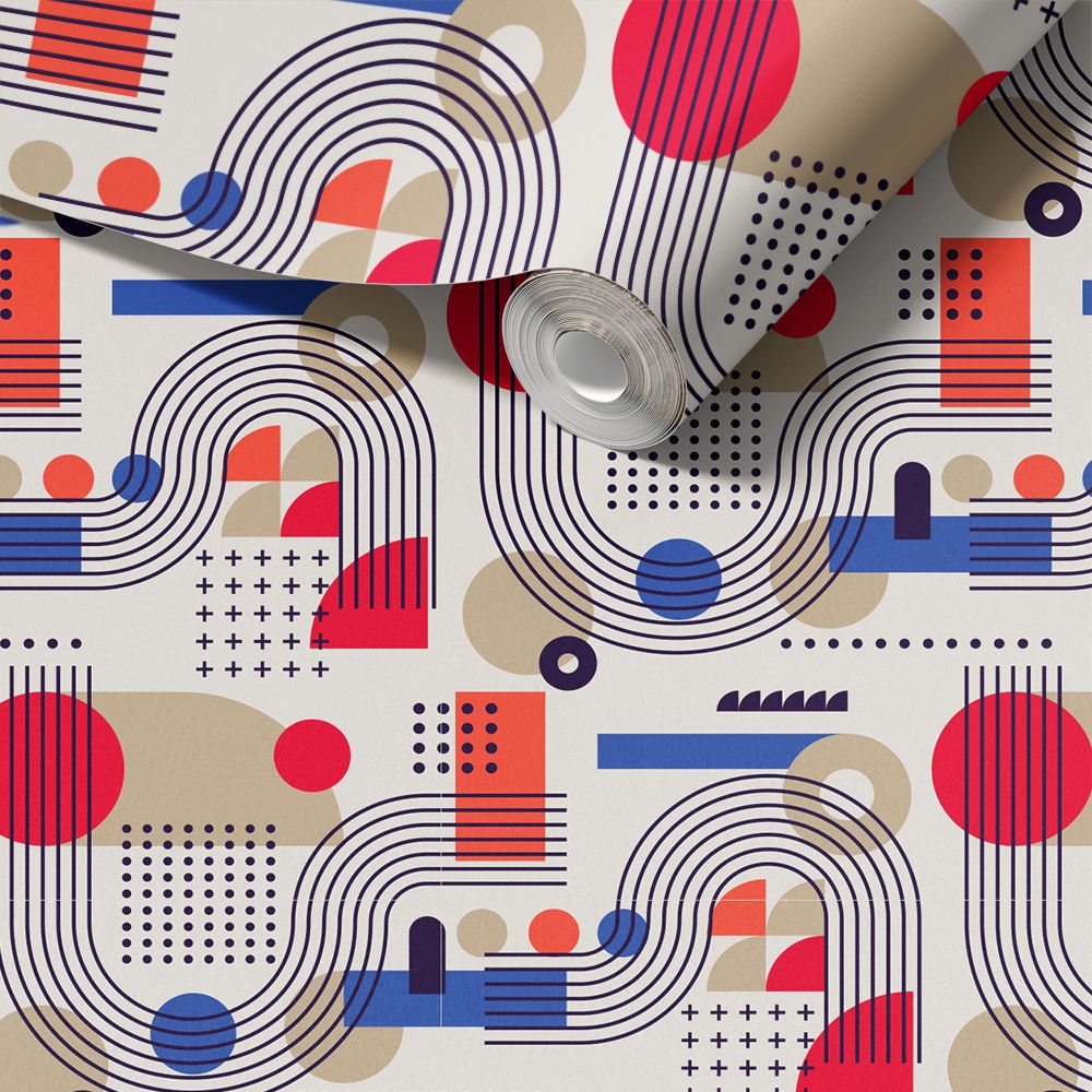 Contact Paper - Abstract Geometric Design / Peel and Stick
