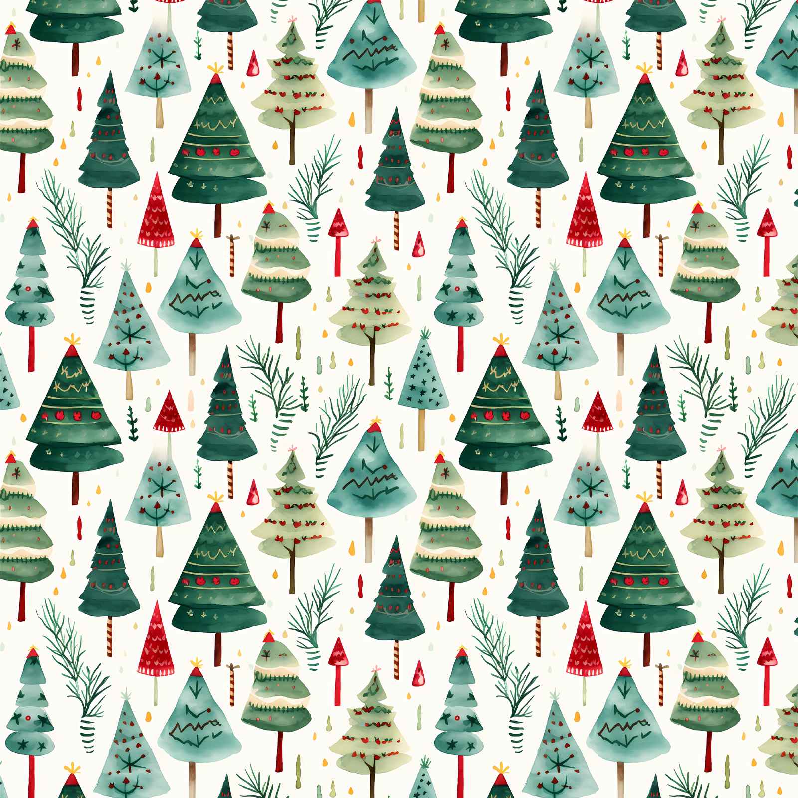 Festive Trees Contact Paper