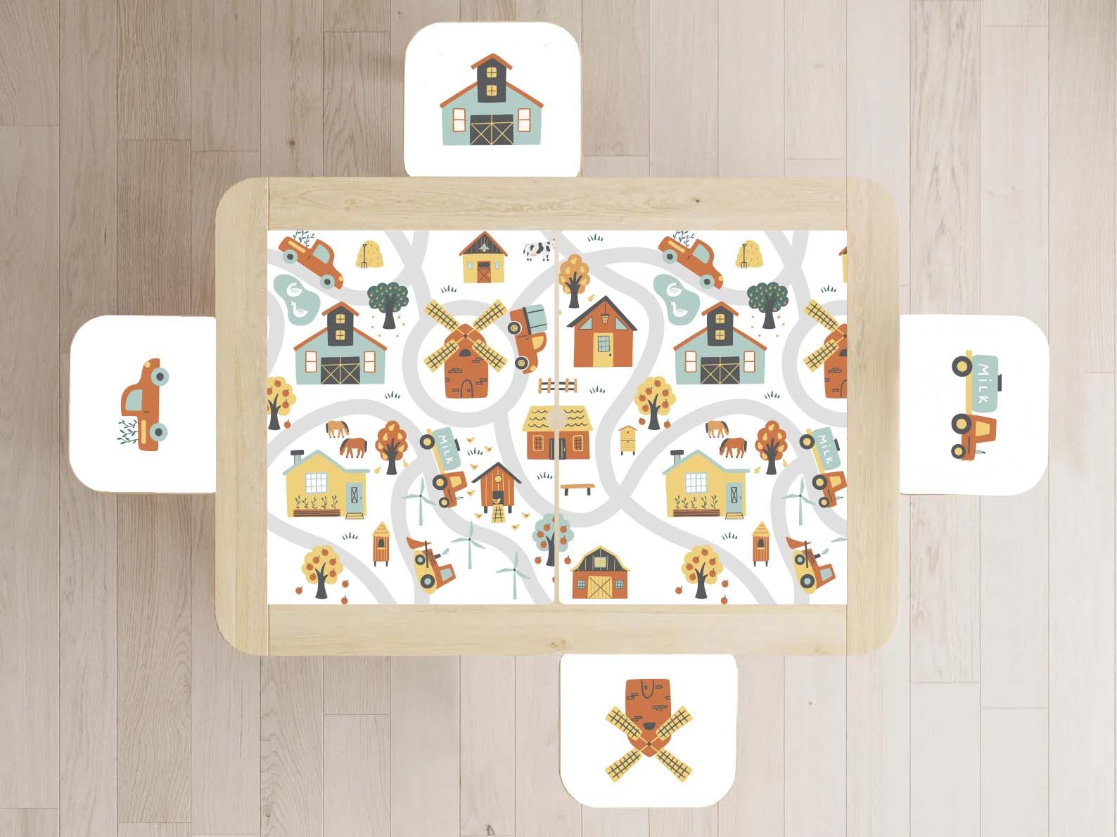 Self-Adhesive Sticker – Flisat Set Decal / Farm Fun