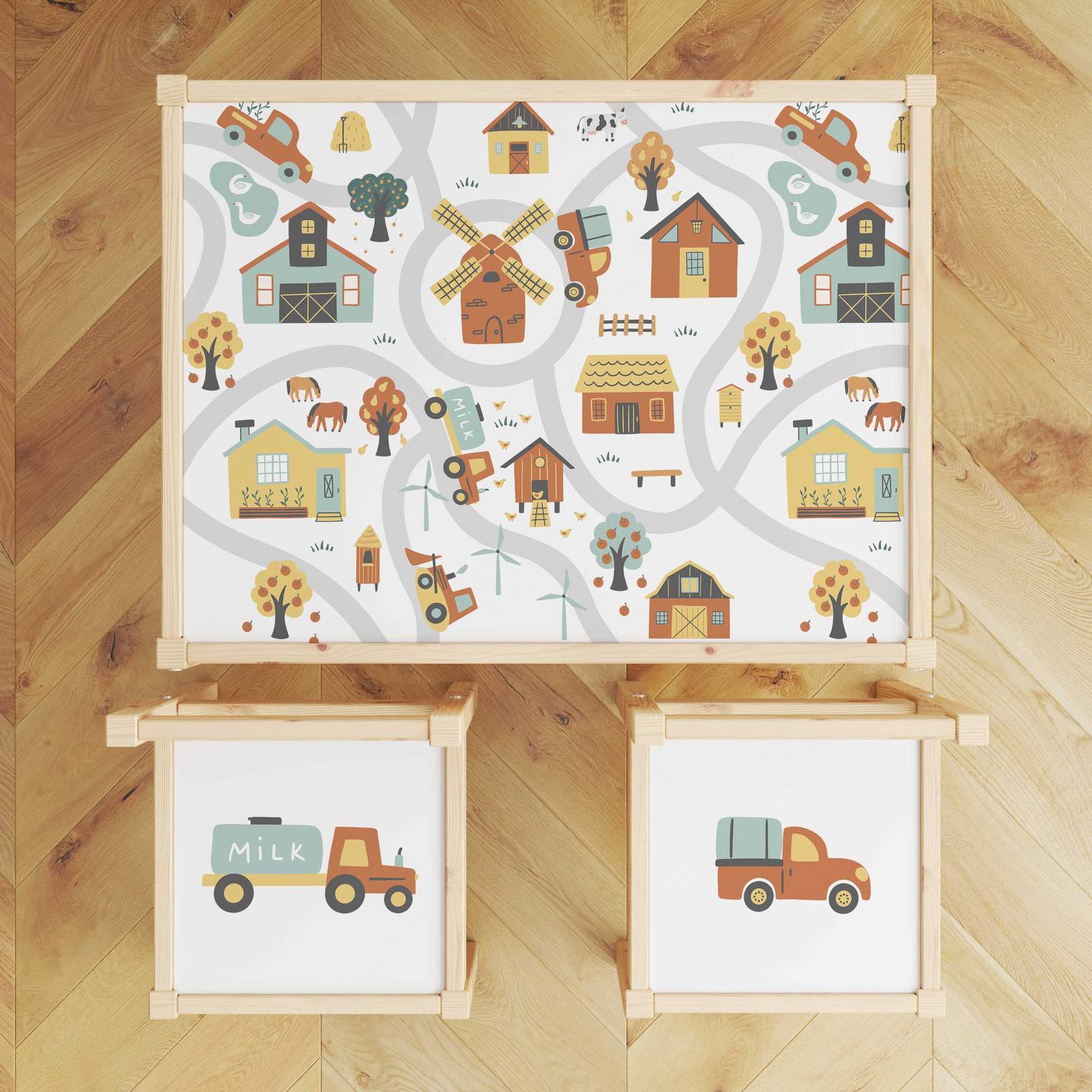 Self-Adhesive Sticker – Lätt Set Top Decal / Farm Theme