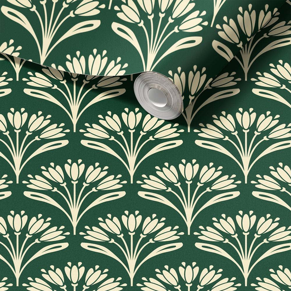 Floral Green Contact Paper