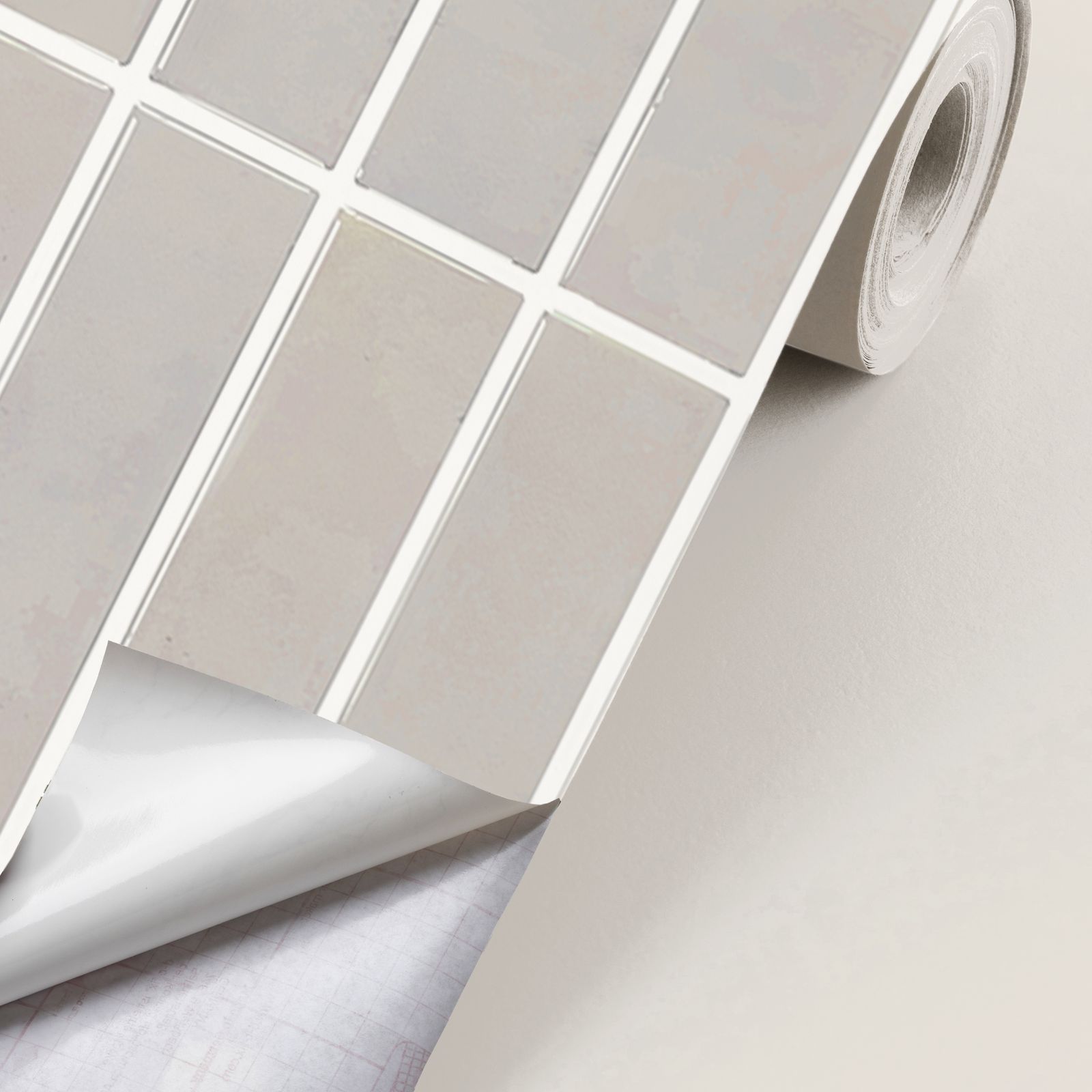 Contact Paper - Grey Tile Finish / Peel and Stick