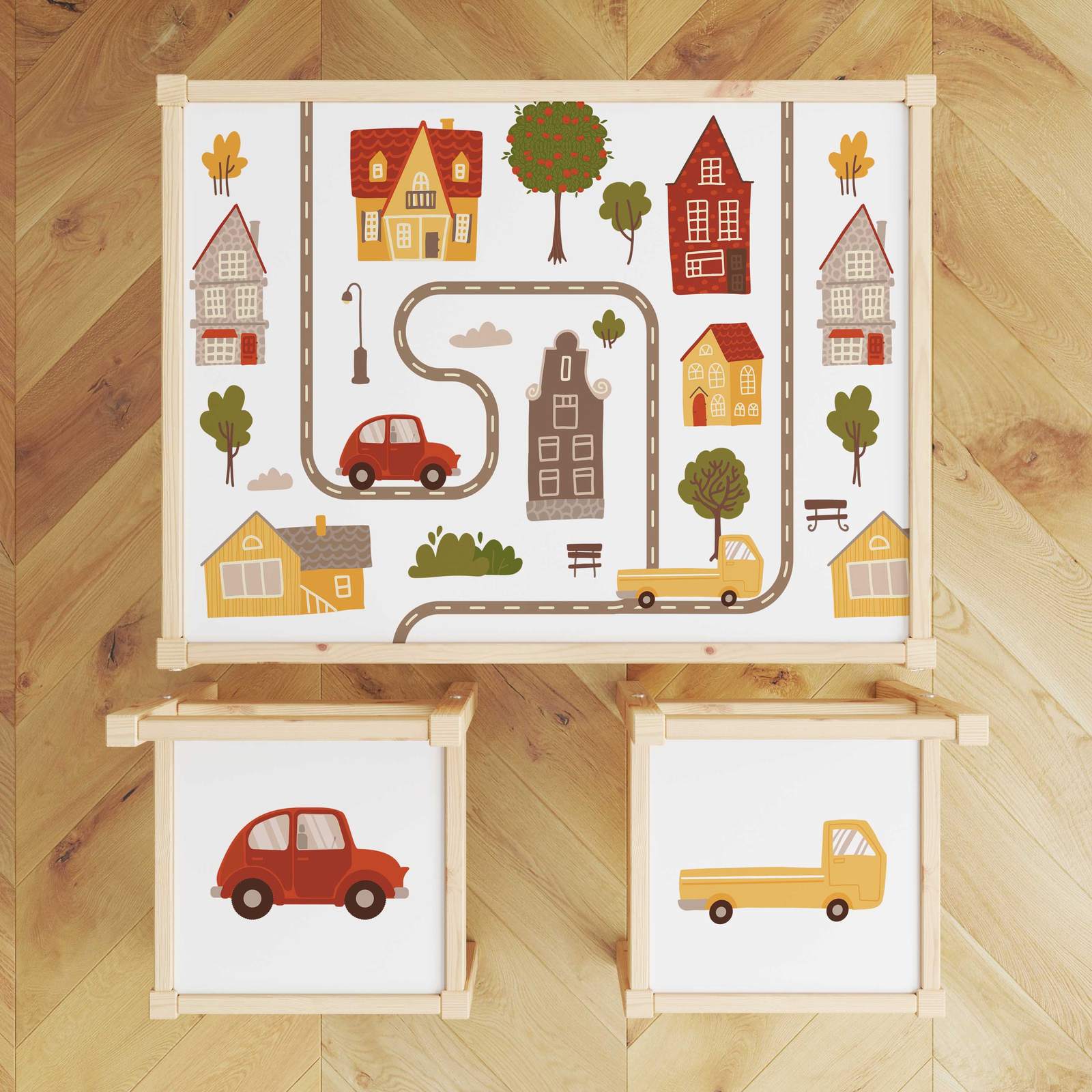 Self-Adhesive Sticker – Lätt Set Top Decal / Playful Roads
