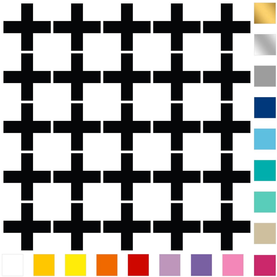 Wallsticker -  Crosses / Big