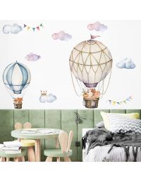 Wallstickers - Hot Air Balloon With Owl