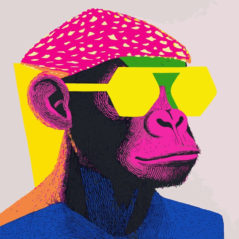 Poster Pop Art Monkey