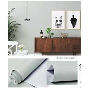  Wallpaper - Single Colour Self-Adhesive / Light lotus gray / Peel and Stick