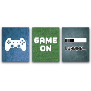  Poster - Video Game  / Game On   / Set of 3