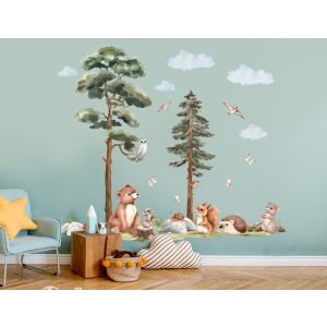 Wallsticker -  Forest Animals and Trees