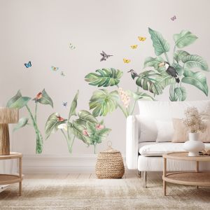  Wallsticker  - Tropical Jungle with birds  