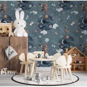 Wallpaper - Galactic Rabbit & Bear Adventure