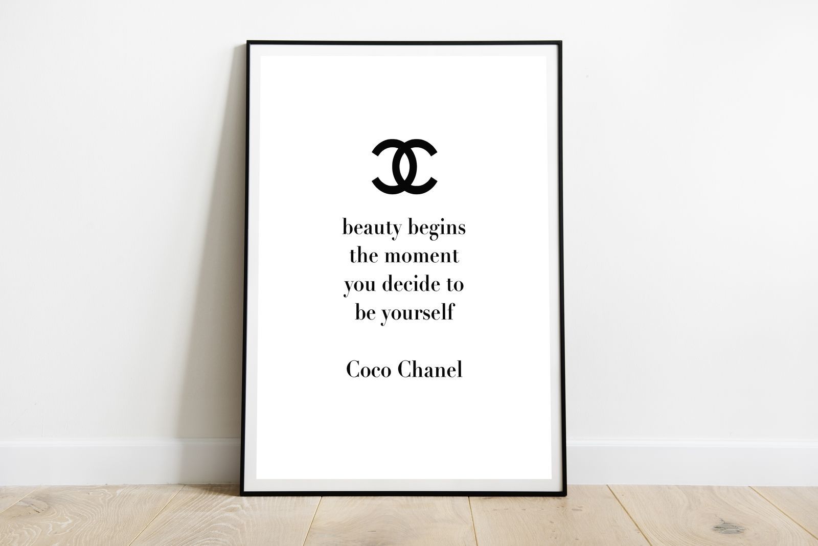 Wallpaper Coco Chanel Quotes Poster Coco Chanel Quote