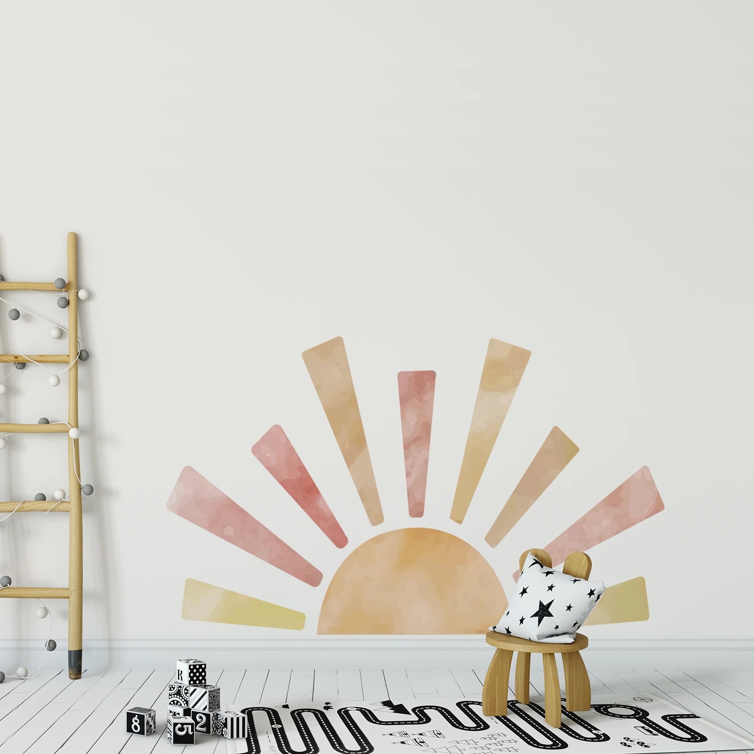 Wallsticker - Half Sun / Pastel