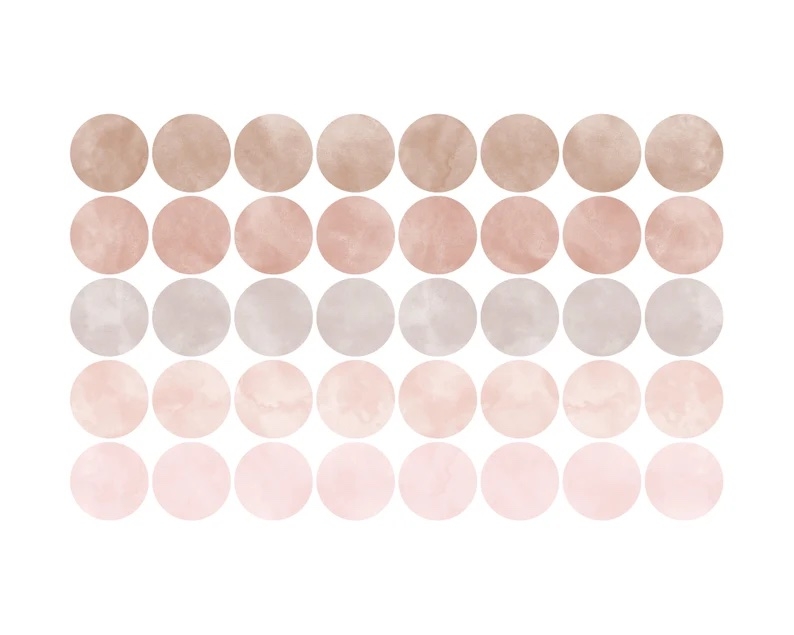 Wallsticker -  Polka Dots / Watercolour
