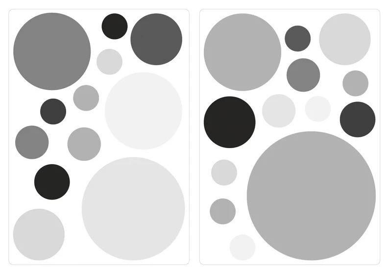 Wallsticker - Dots / Stone Grey / 02