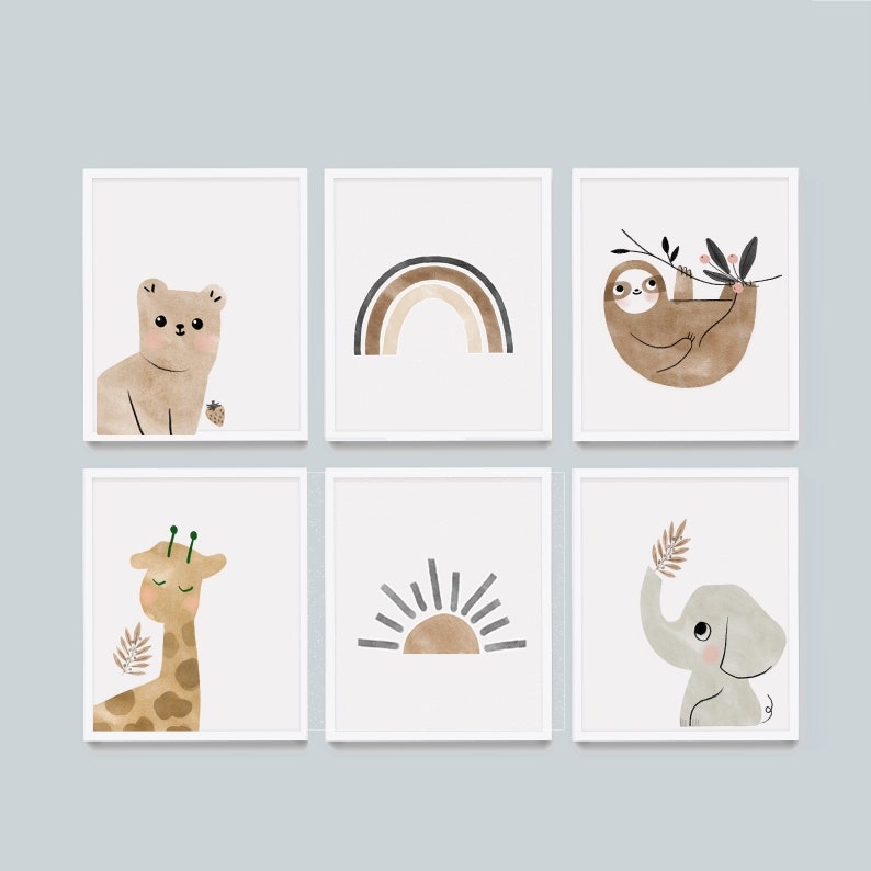 Posters - Boho Nursery / Set of 6