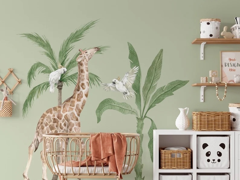 Wallsticker - Tree and Giraffe