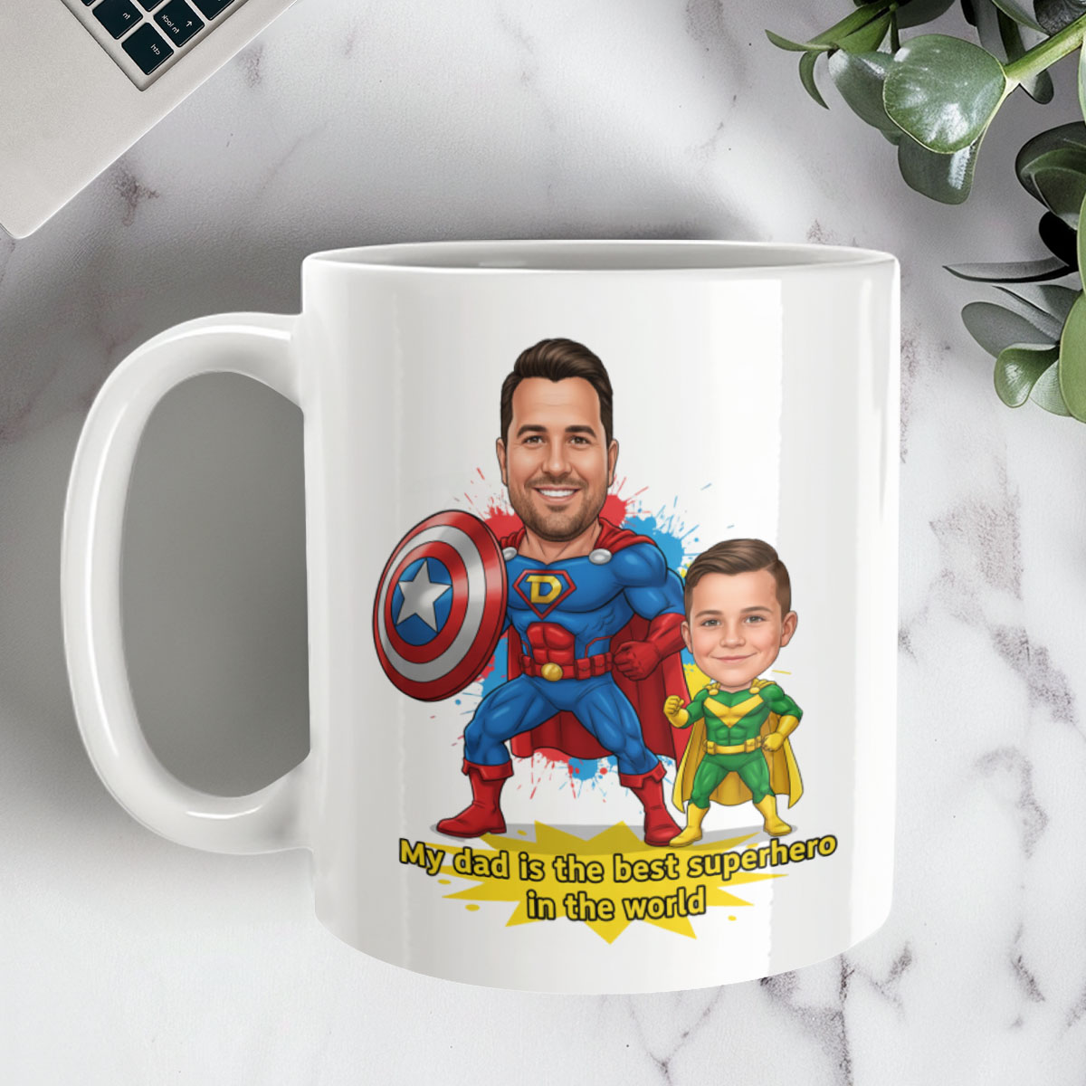 Personalised Mugs - Super Dad Hero