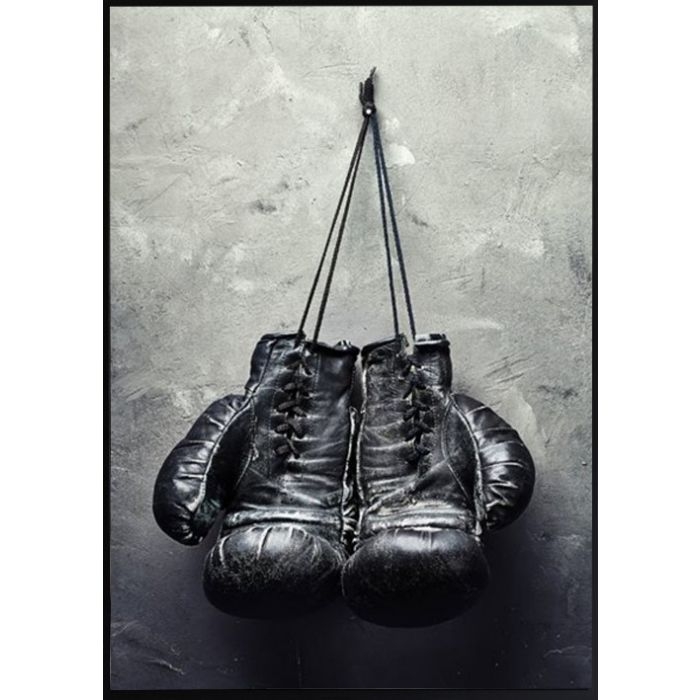 Poster - Black Boxing Gloves / Flat packed