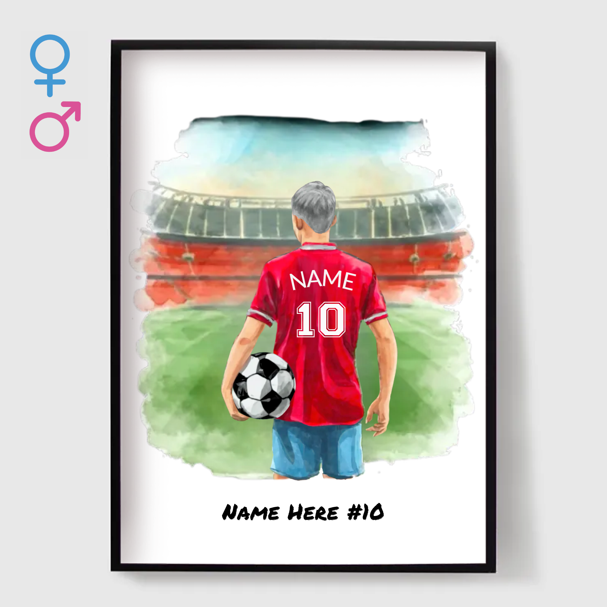 Personalised Poster - Football Kid