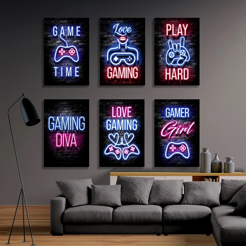 Posters -  LOVE GAMING / set of 6