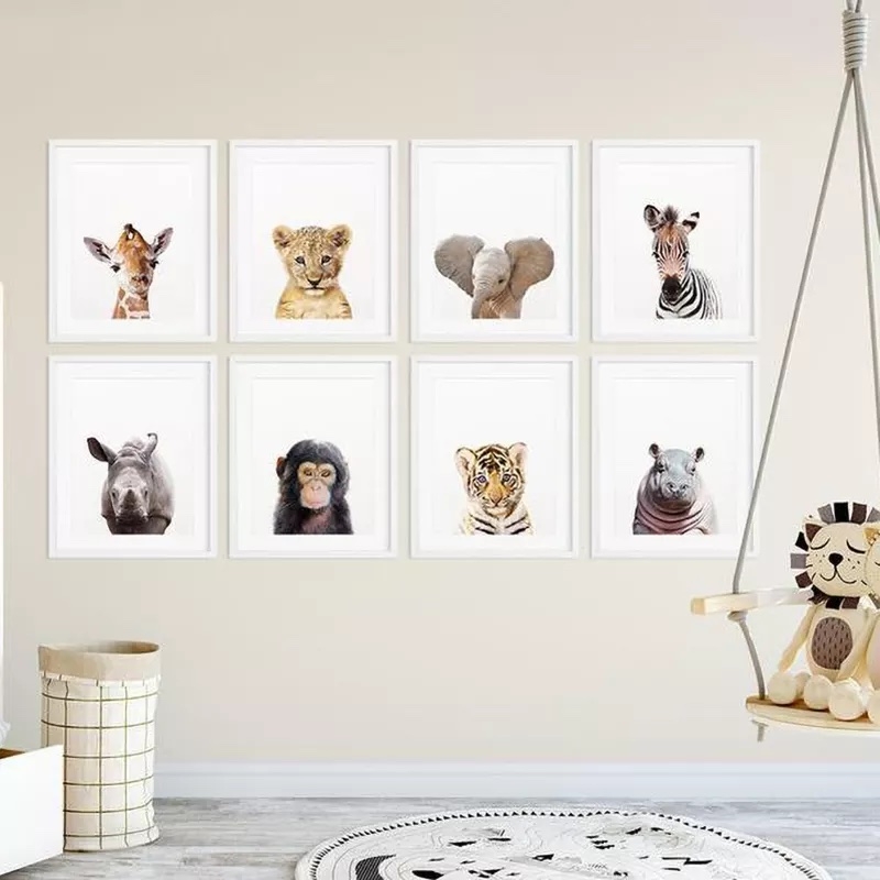 Posters - Safari Animals / Set of 8