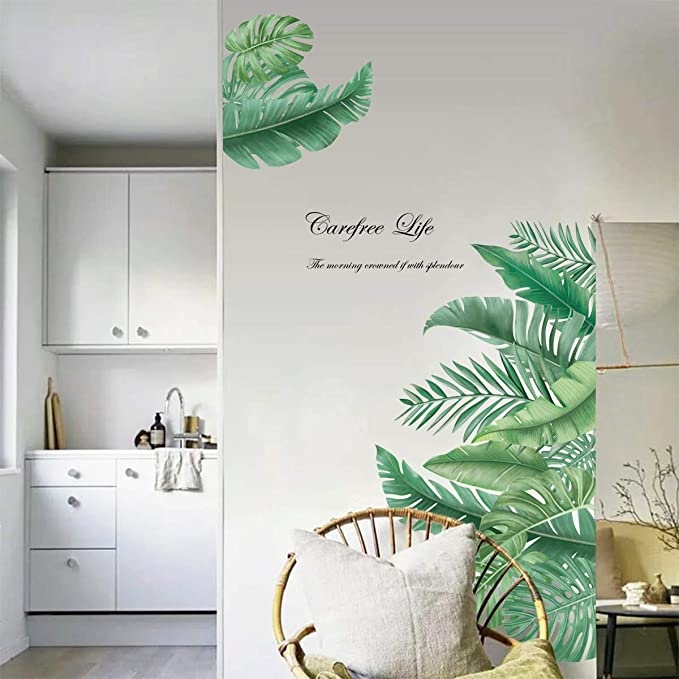 Wallsticker - Green leaves