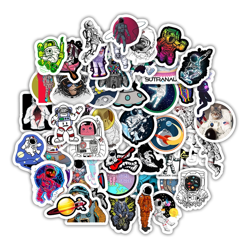 Stickers - Space-theme / 50 pcs