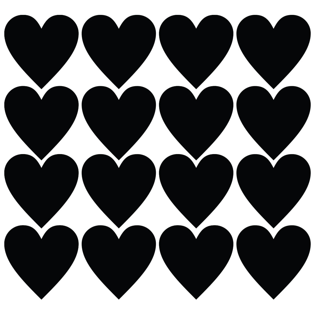 Wallsticker - Hearts / Big
