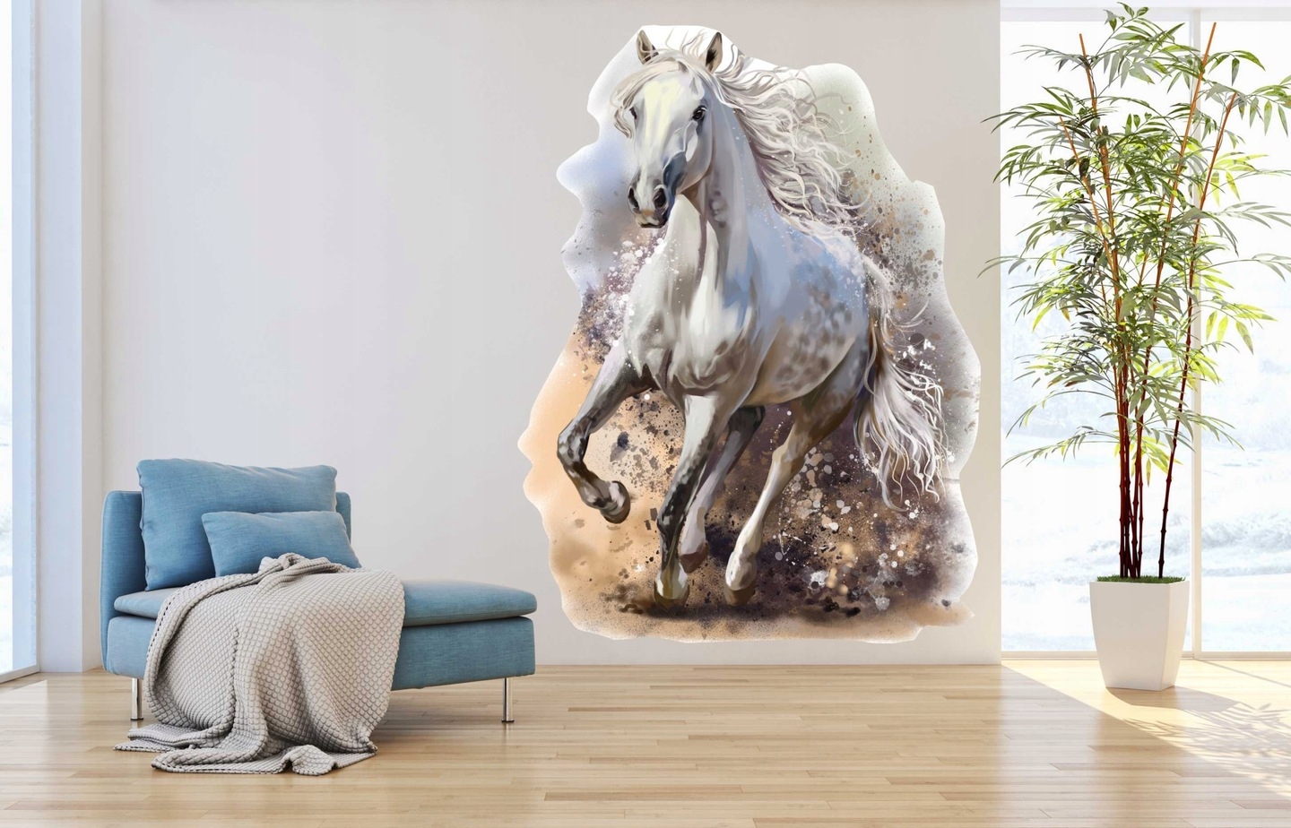 Wallsticker - Horse / Pastel