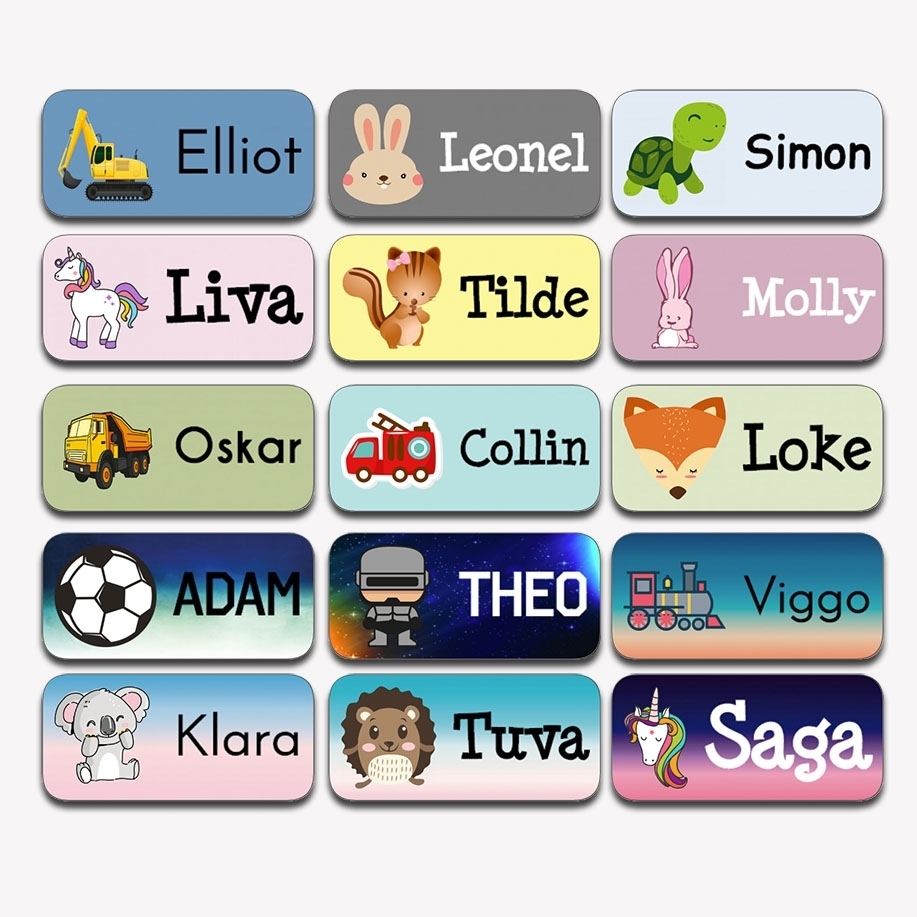Stick-on clothing labels 128 pcs