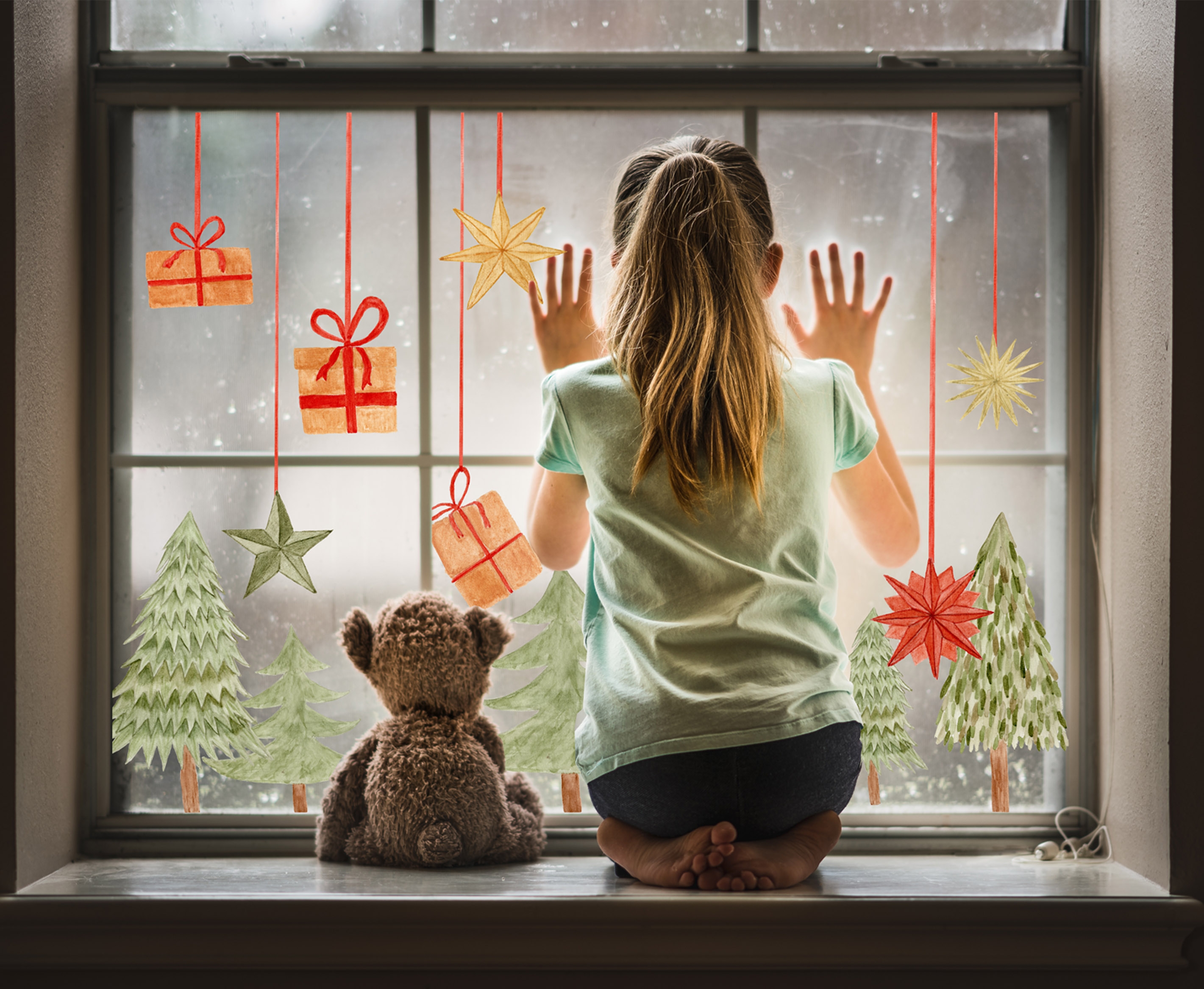 Wallsticker – Christmas Trees and Hangings