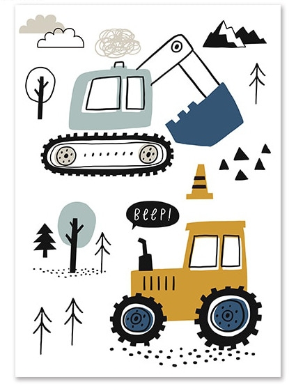 Poster - Construction Vehicles / 02