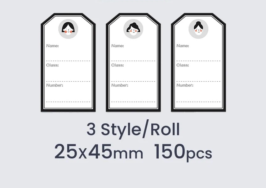 NIIMBOT Label Stickers for D101 25 x 45mm / 150 pcs / Girl