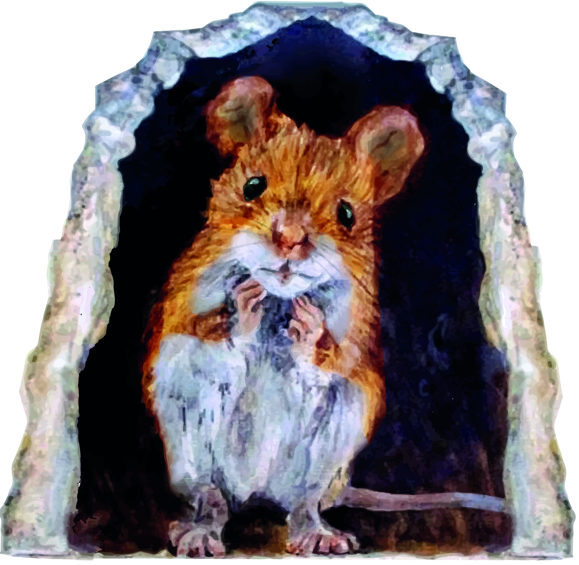 Wallsticker - House Mouse in hole