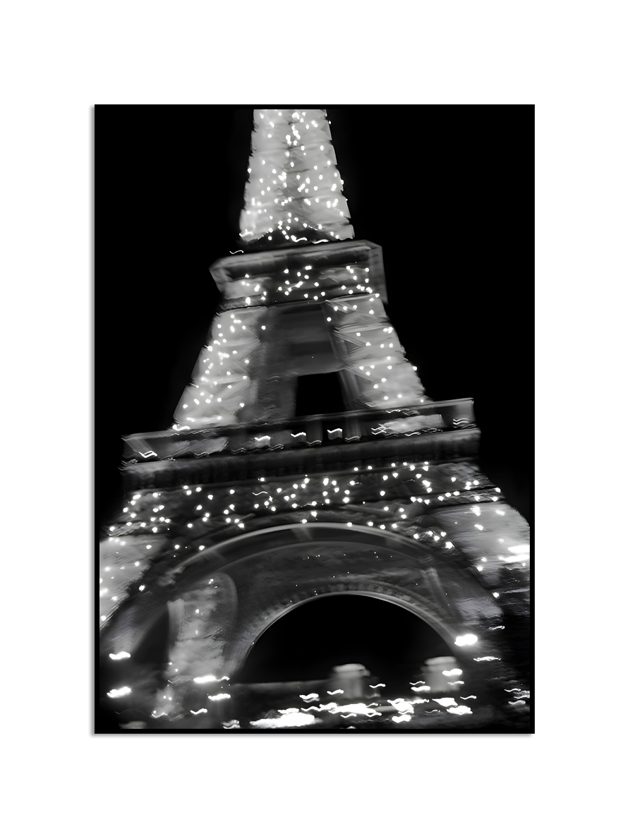 Eiffel Tower Night Poster