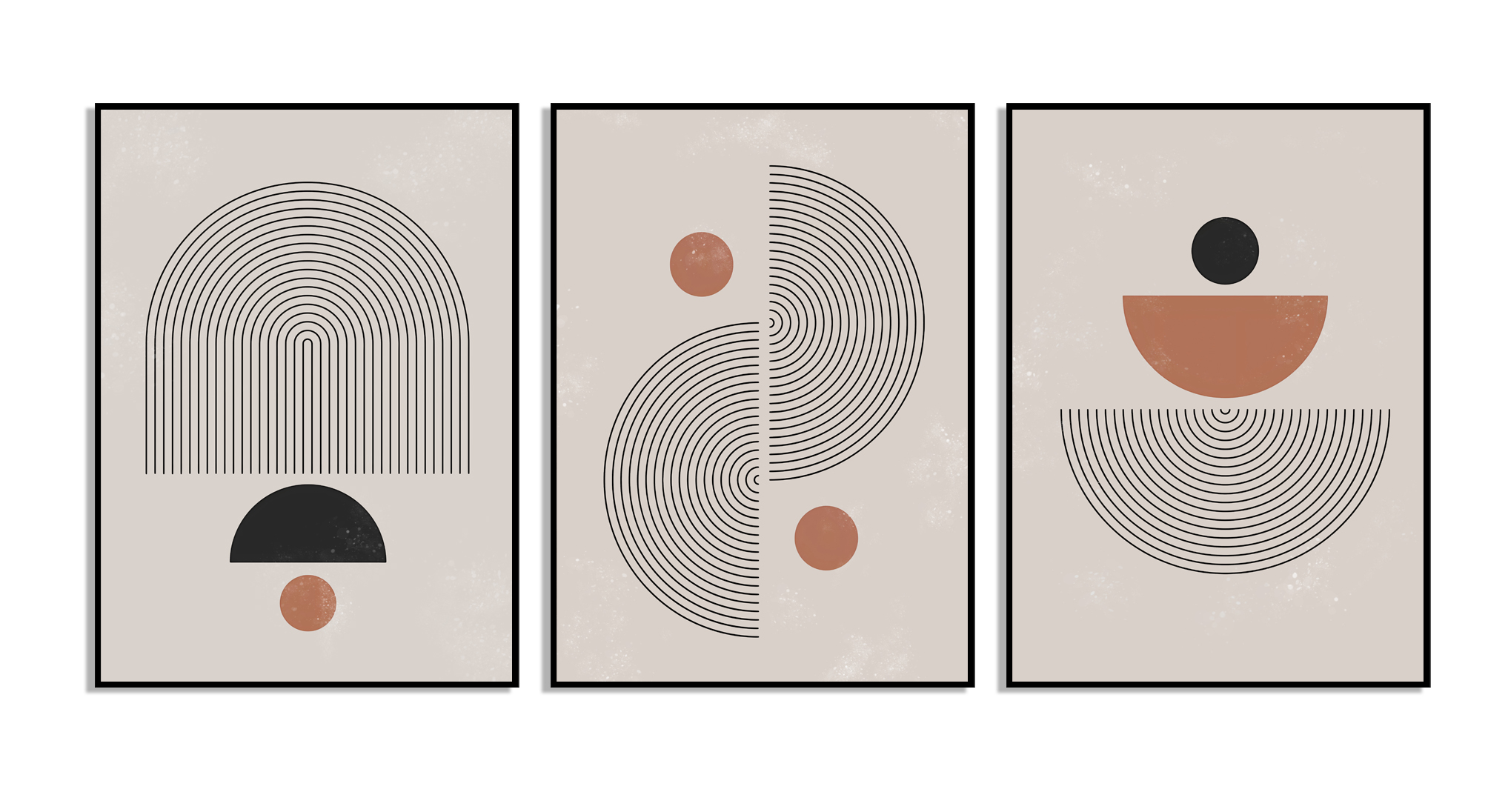 Posters - Modern Art / Pattern  # 12 / Set of 3