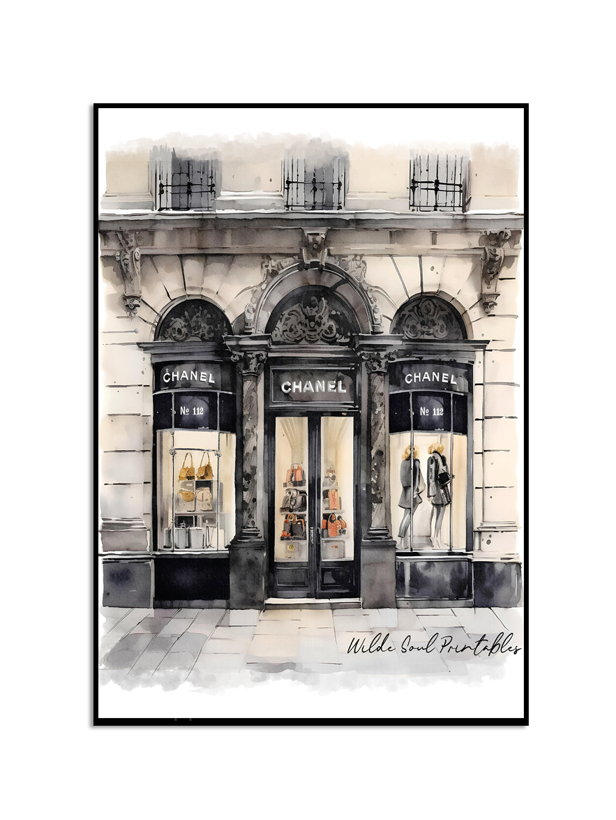 Chanel Store Artwork Poster