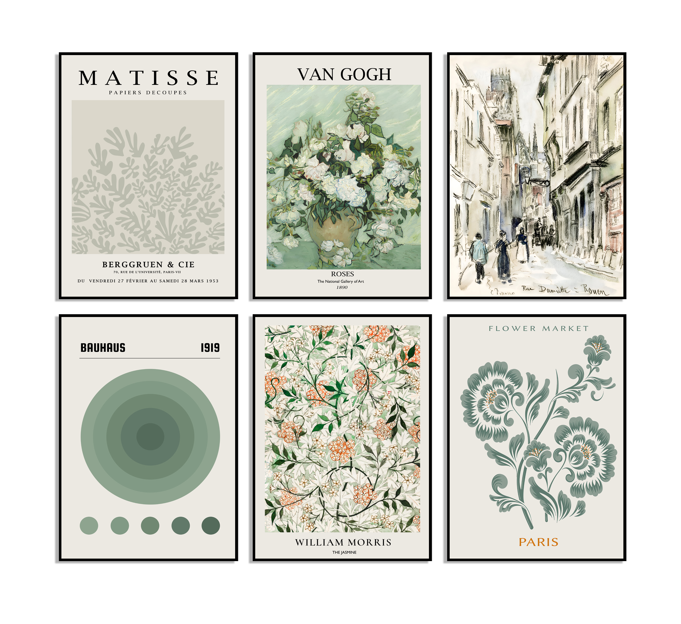 Artistic Poster Collection - Set of 6