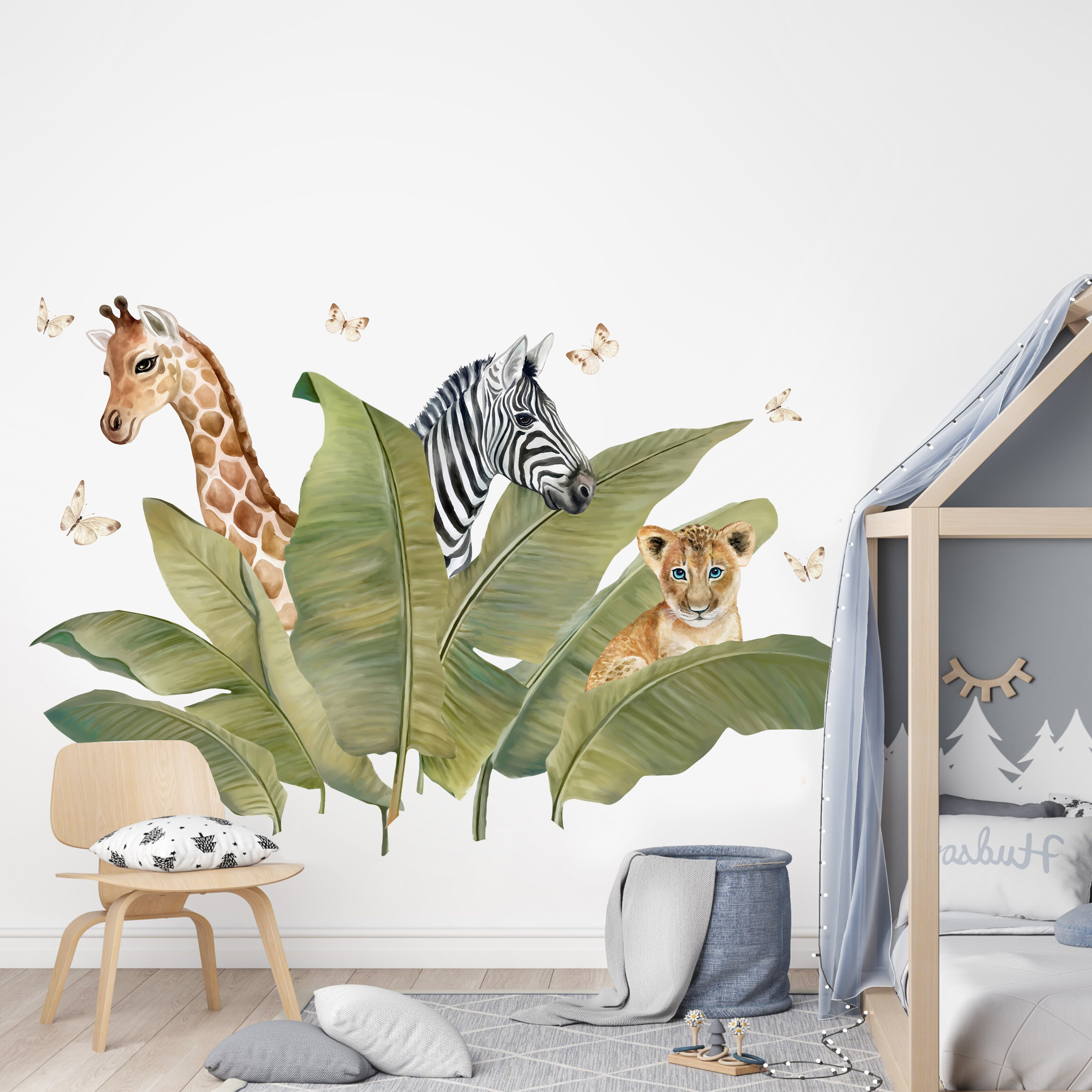 Wallsticker - Children's Room Safari Animal / 02
