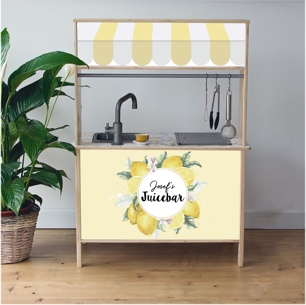 Self-adhesive decals for Ikea Duktig – personal stickers for play kitchens – Juicebar