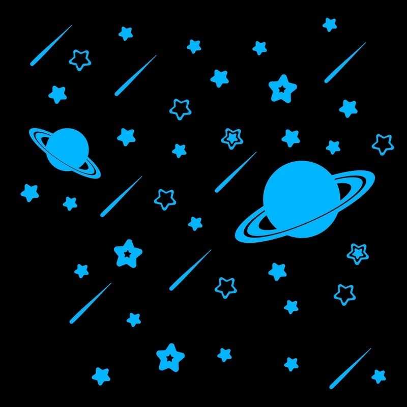 Wallsticker -  Meteor / Glow in the Dark
