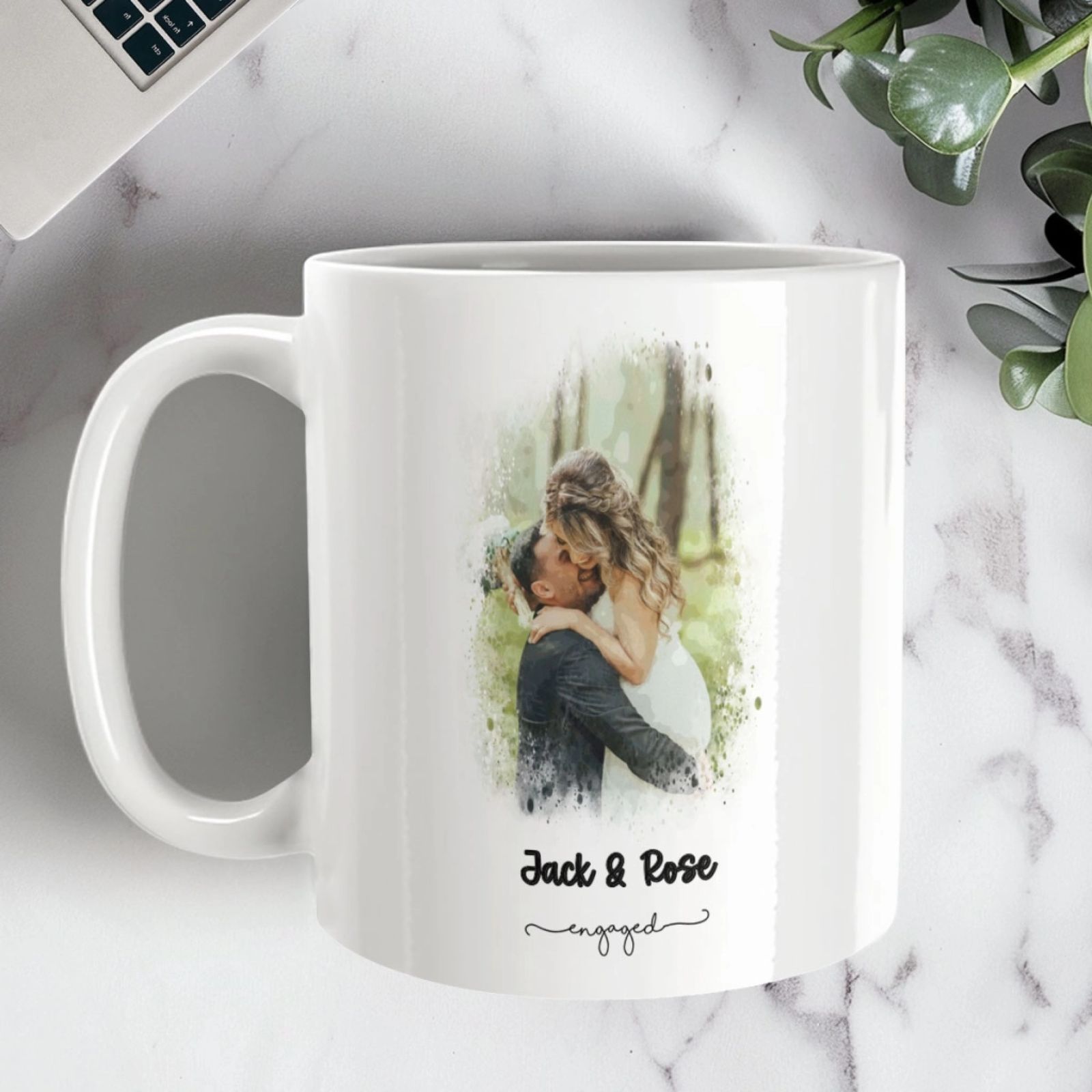 Personalised Mugs - Engagement Photo